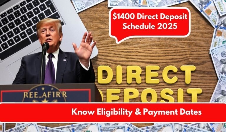 $1400 Direct Deposit Schedule 2025
