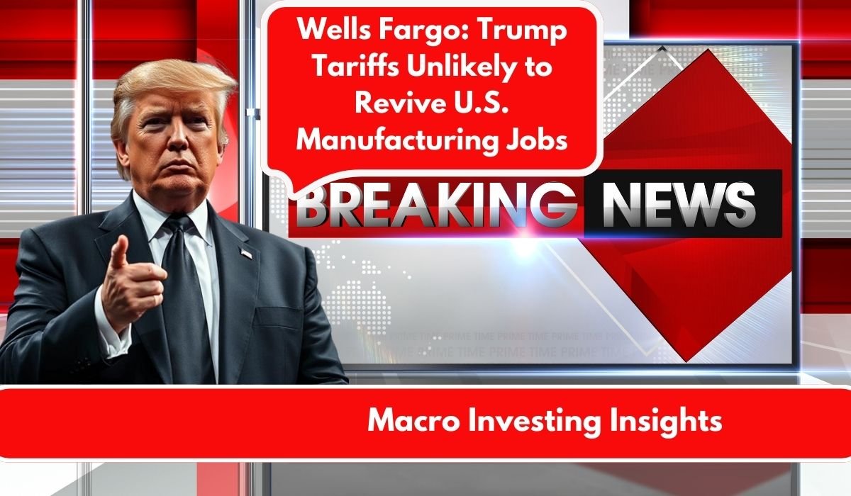 Wells Fargo: Trump Tariffs Unlikely to Revive U.S. Manufacturing Jobs
